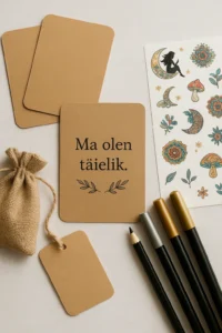 ennast toetavate kaartide loomise komplekt